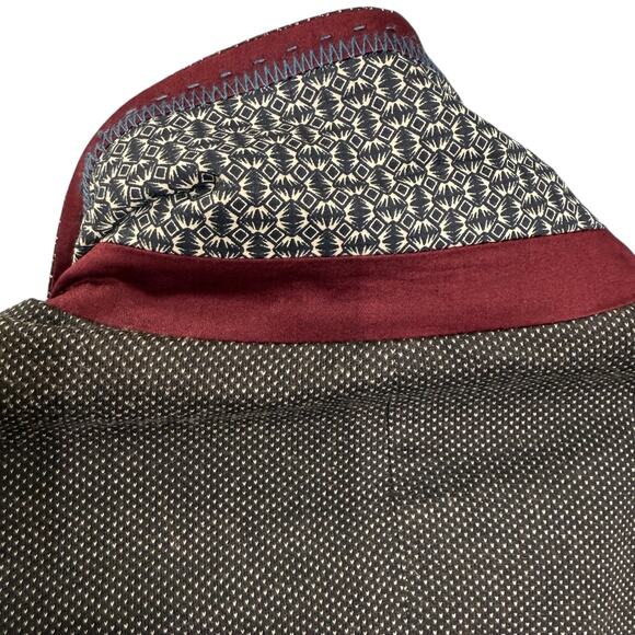 Ted Baker Men's Size 2XL Double‎ Button Blazer Gray Microdot Office Professional - Picture 10 of 15